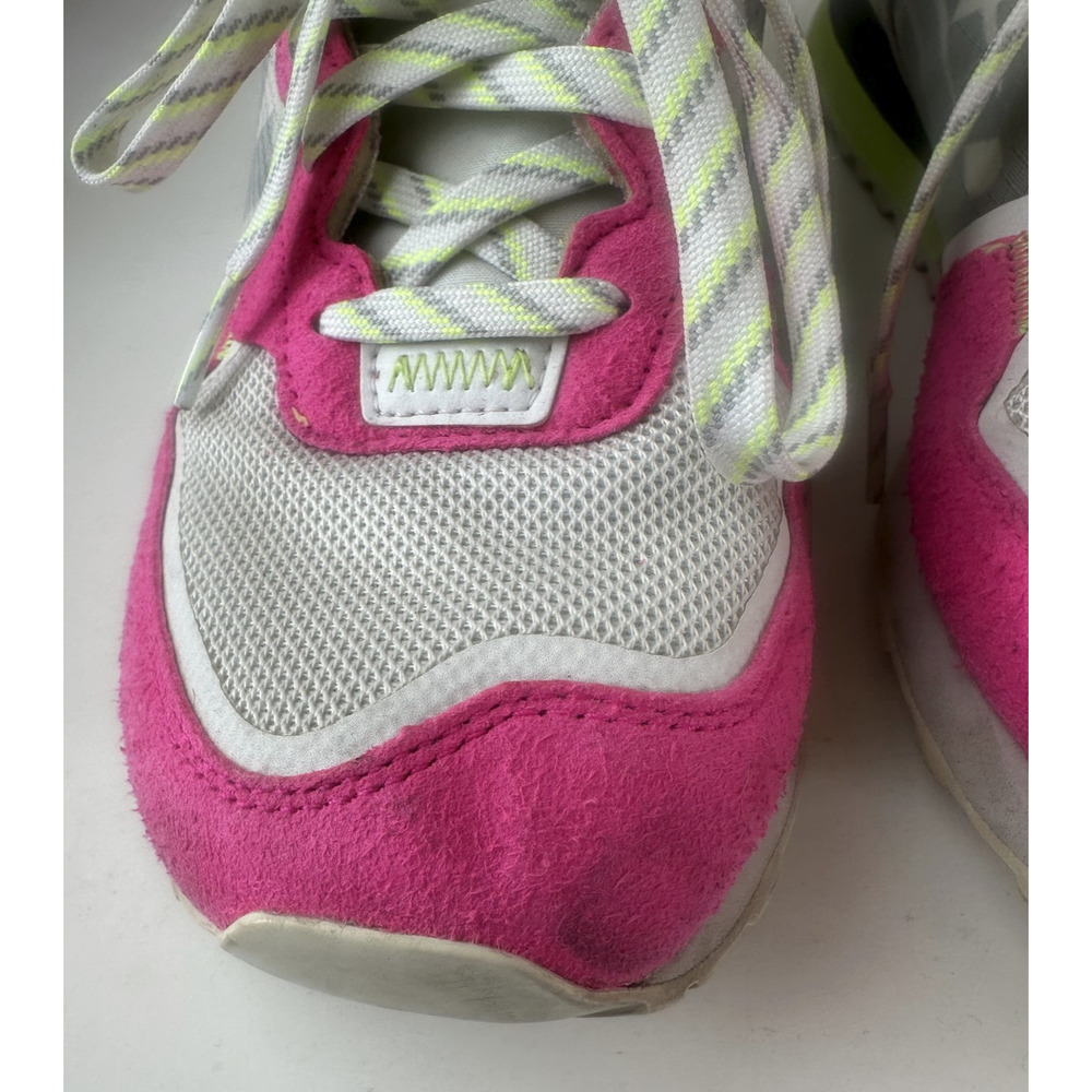 New Balance 574 Running Sneakers Green White Pink Glow Shoes Women's US Size 11 - Picture 5 of 15